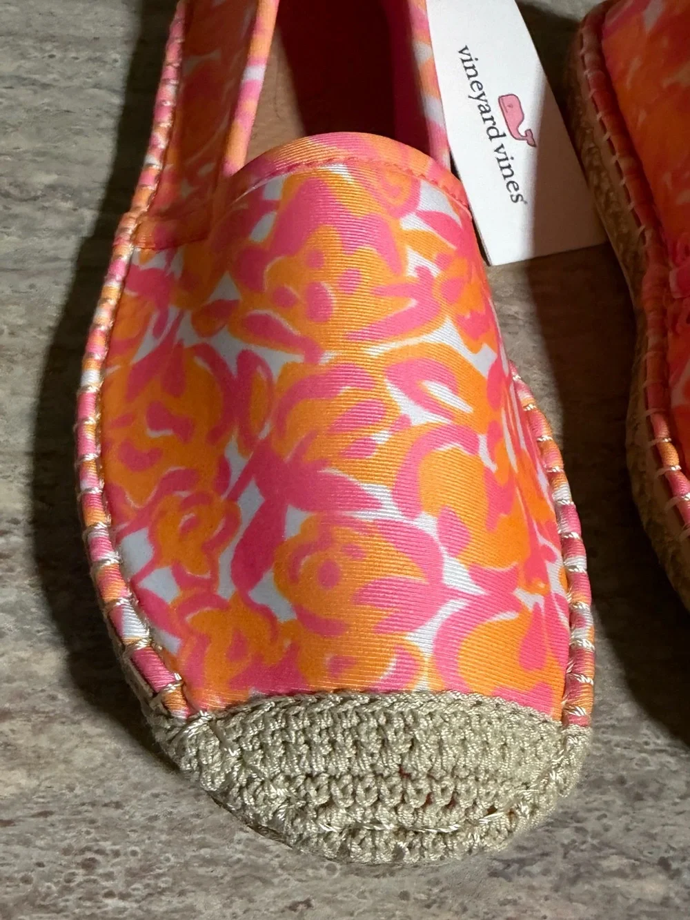 NWT Vineyard Vines X Sea Star Beachcomber Neon Summer Blooms Espadrille